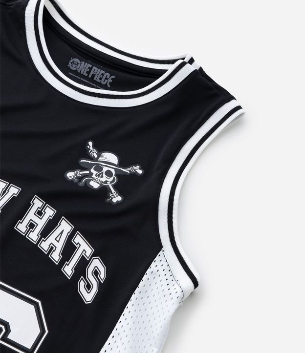 Musculosa Baloncesto Infantil en Microfibra con Estampa Straw Hats One Piece - Talle 5 a 14 años 6