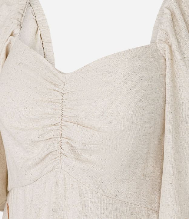 Vestido Midi en Viscolino con Estampa Follaje 6