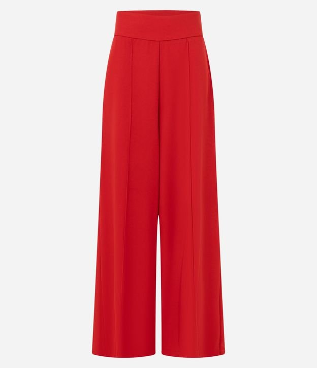 Pantalón Pantalona en Crepé con Friso Delantero 8