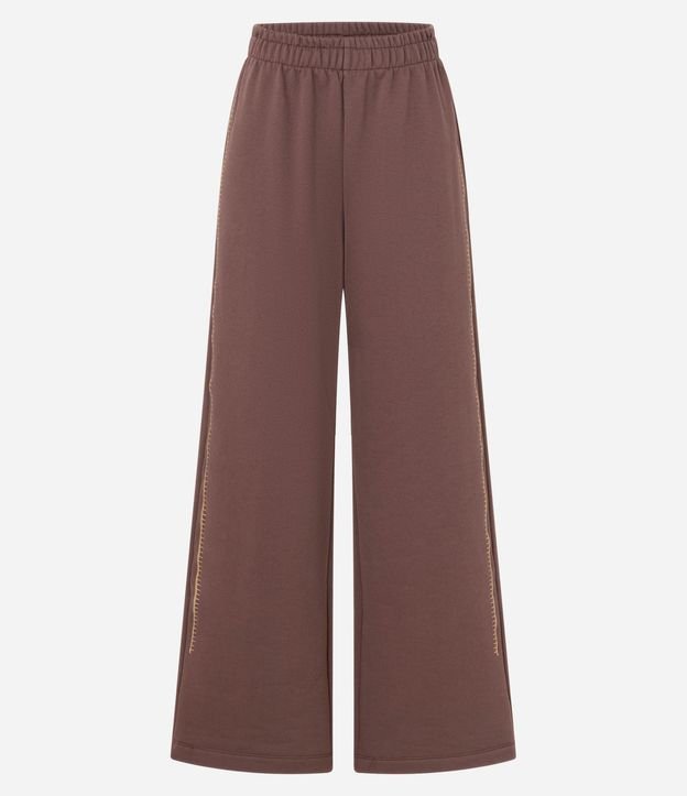 Pantalón en Algodón con Forro Fleece y Bordado Lateral 5