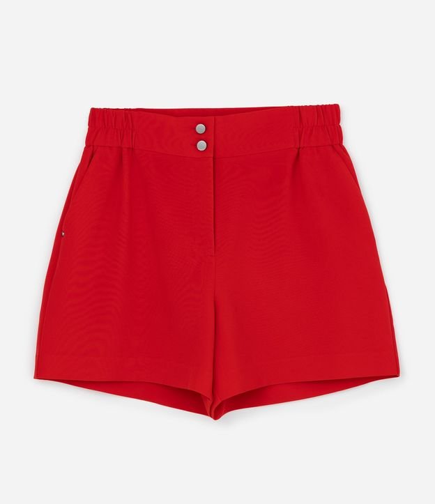 Short Sastrería con Elástico y Dos Botones en la Cintura Curve & Plus Size 6