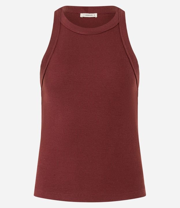 Blusa Básica Regular en Rib de Algodón 7