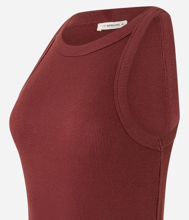 Blusa Básica Regular en Rib de Algodón 8