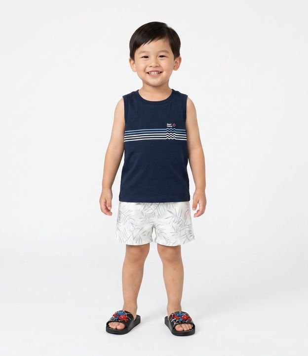 Musculosa Infantil con Estampa de Rayas - Talle 1 a 6 años