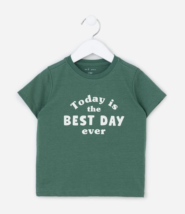 Remera Infantil con Lettering Best Day Ever - Talle 1 a 6 años 2