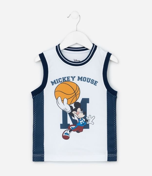 Musculosa Infantil de Baloncesto en Microfibra Mickey Mouse - Talle 1 a 6 años 2