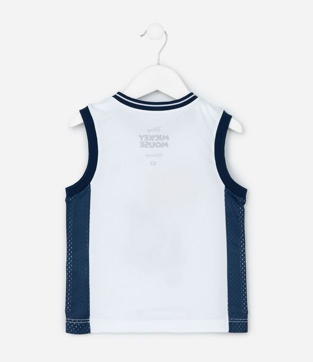 Musculosa Infantil de Baloncesto en Microfibra Mickey Mouse - Talle 1 a 6 años 3