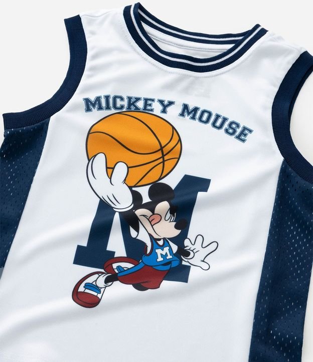 Musculosa Infantil de Baloncesto en Microfibra Mickey Mouse - Talle 1 a 6 años 7