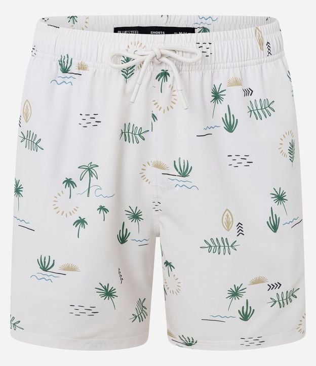 Bermuda de Baño con Estampa de Palmeras 5