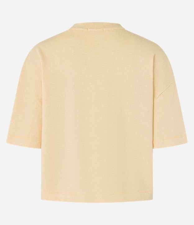 Remera Boxy en Algodón con Cuello Redondo 7