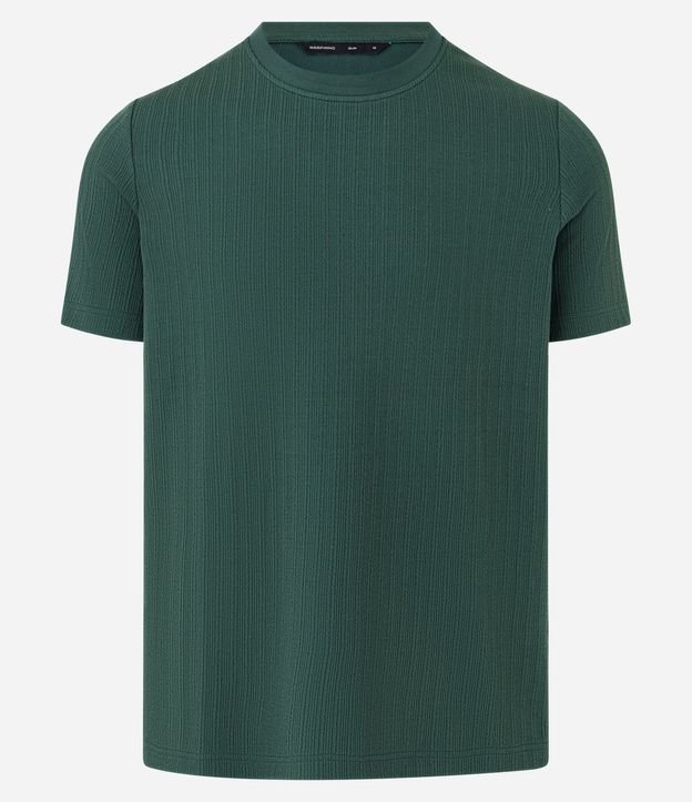 Remera Slim con Textura Vertical 5