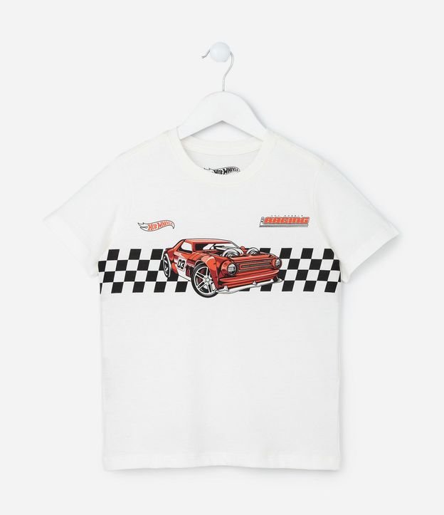 Remera Infantil con Estampa Hot Wheels - Talle 4 a 12 años 2