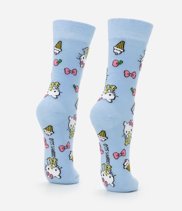 Media Caña Larga en Algodón con Estampa Hello Kitty 3