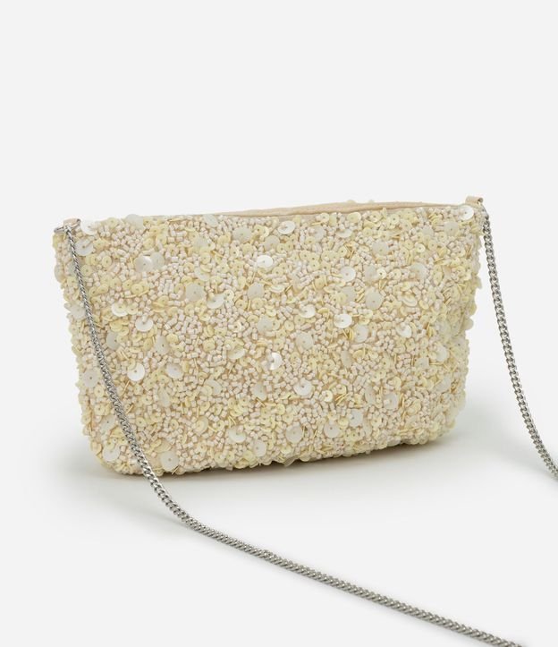 Cartera Transversal Pequeña en Lentejuelas y Adornos y Asa de Cadena 6