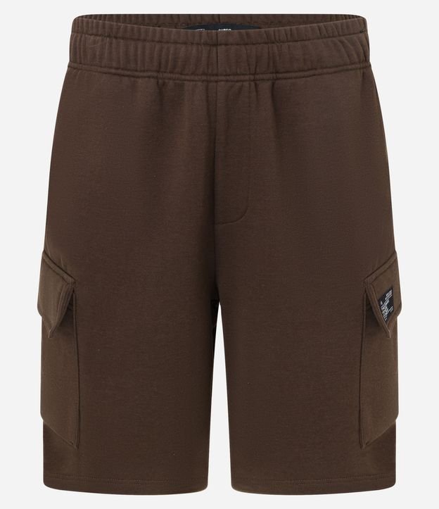 Bermuda en Tela French Terry con Bolsillo Cargo 5