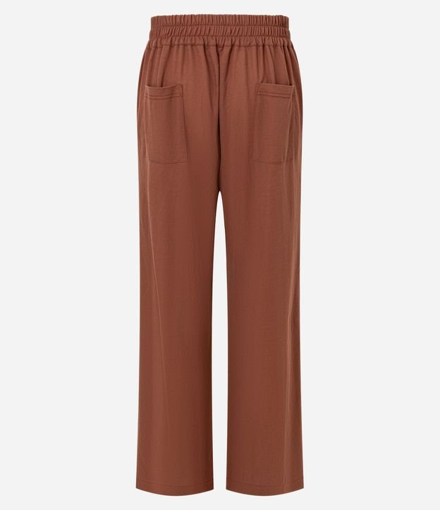 Pantalón Recto en Orly con Elástico y Cintura Trabajada 7