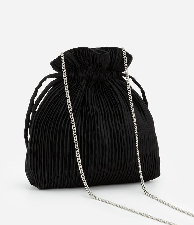 Bolsillo Bucket Pequena Satinada con Bordados de Trancadero y Cangrejo con Adornos 3