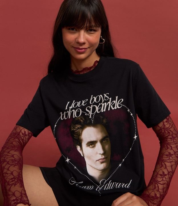 Remera T-shirt con Estampa de Edward de Crepúsculo 4