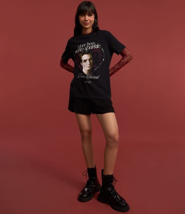 Remera T-shirt con Estampa de Edward de Crepúsculo 5