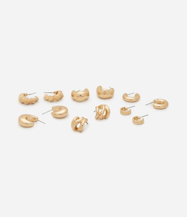 Kit 06 Argollas en Metal con Formatos Variados 2