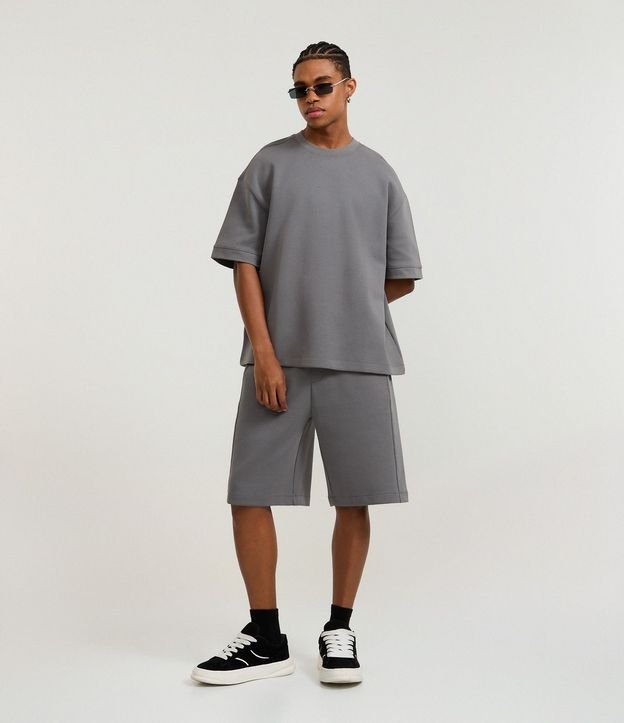 Remera Oversize en Algodón con Sisa Deslocada 2