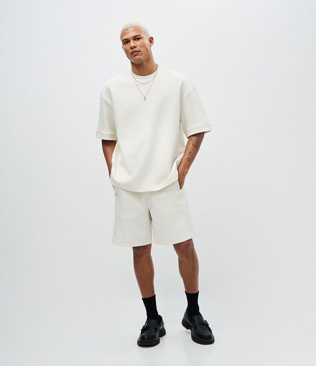 Remera Oversize en Algodón con Sisa Deslocada 2