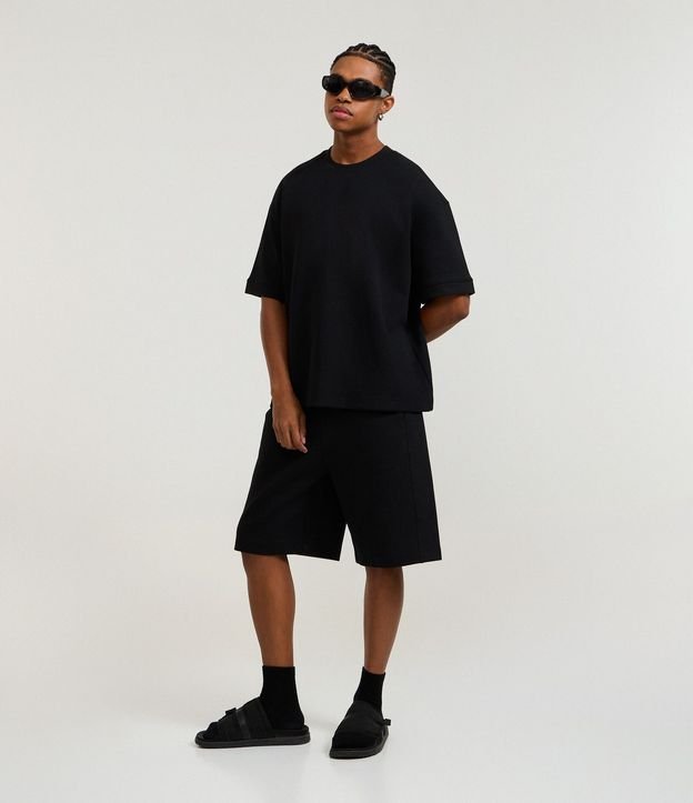 Remera Oversize en Algodón con Sisa Deslocada 2