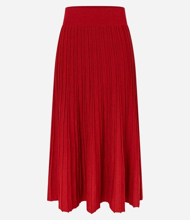 Pollera Evasê Long Midi en Punto con Frisos 7
