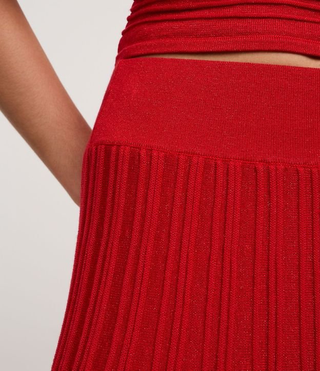 Pollera Evasê Long Midi en Punto con Frisos 4