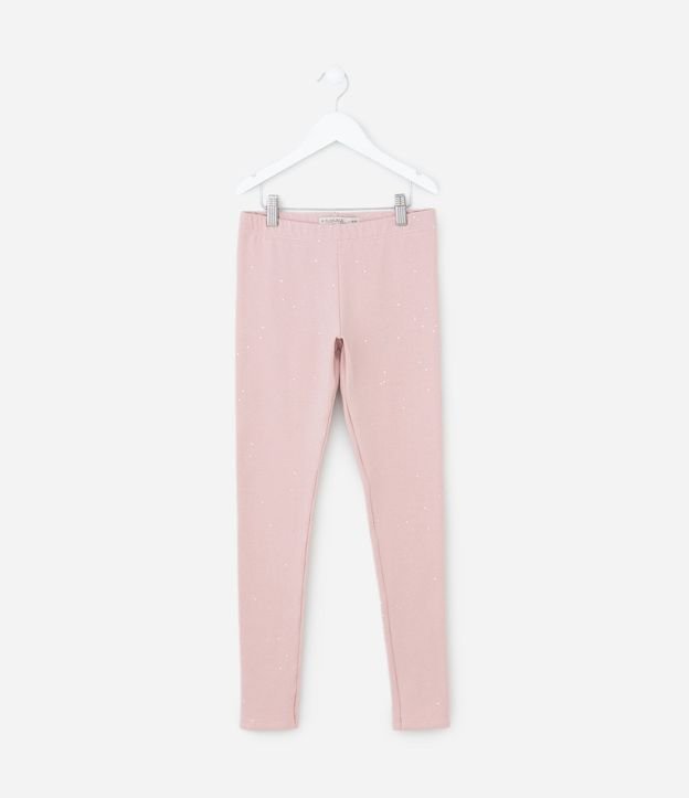 Pantalón Legging Infantil con Brillos Holográficos - Talle 5 a 14 años