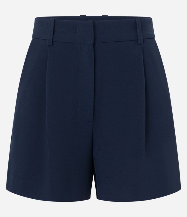 Short Sastre Cintura Alta con Pliegues y Solapa 5