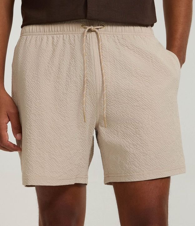 Bermuda Playera Básica en Microfibra Texturizado  2