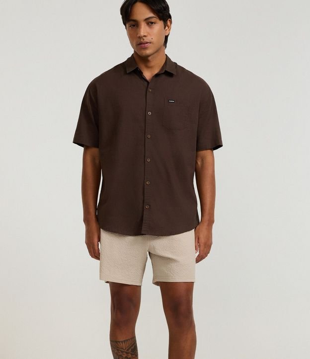 Bermuda Playera Básica en Microfibra Texturizado  6