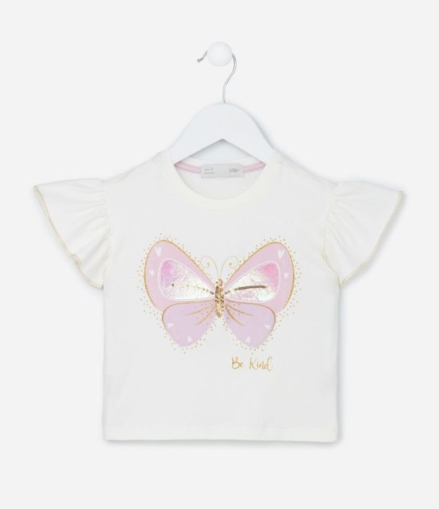 Blusa Infantil con Asas y Estampa de Mariposa - Talle 1 a 6 años 4