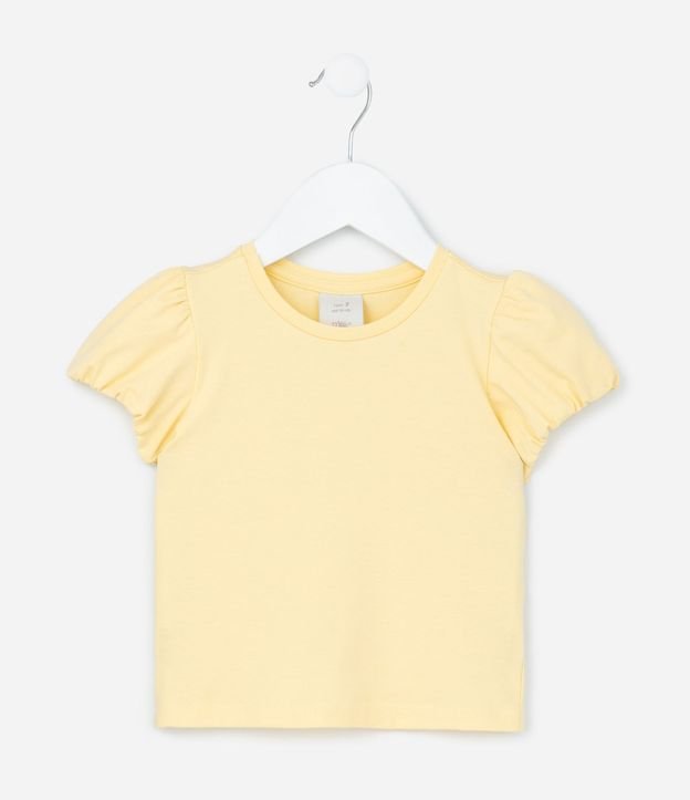 Blusa Infantil con Manga Abullonada - Talle 1 a 6 años 2