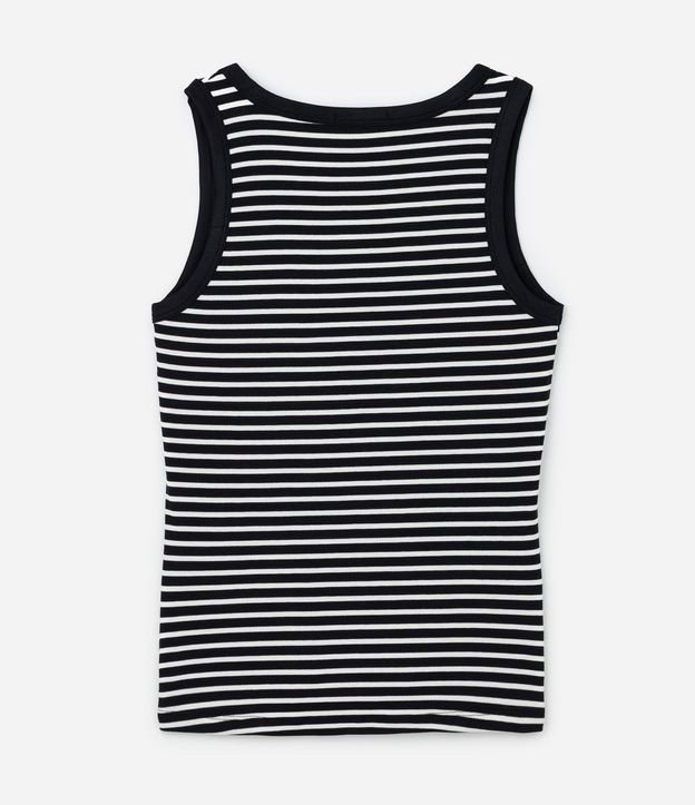 Blusa Musculosa en Rib con Rayas Curve & Plus Size 6
