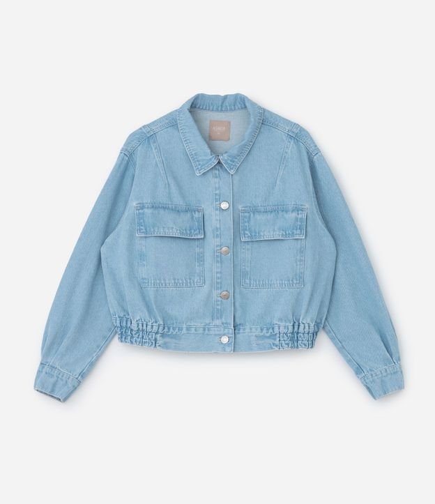 Campera en Jeans con Cintura Elástica Curve & Plus Size 5