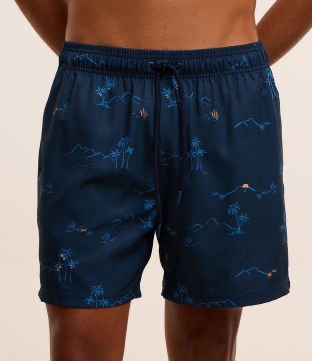 Bermuda de Baño con Estampa Mini Ilha
