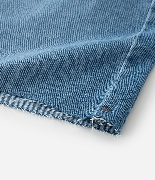 Pollera Midi en Jeans con Fenda y Ruedo a Hilo Curve & Plus Size 7