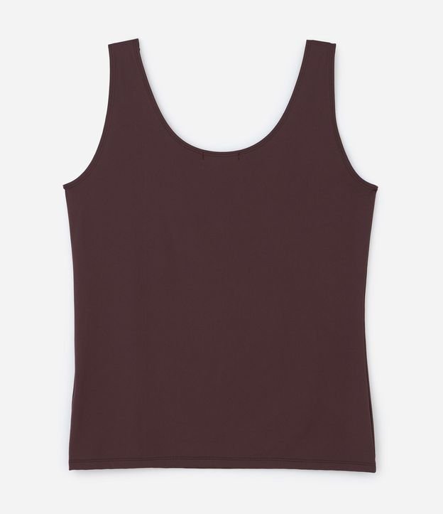 Blusa Musculosa en Poliamida con Breteles Anchos Curve & Plus Size 6