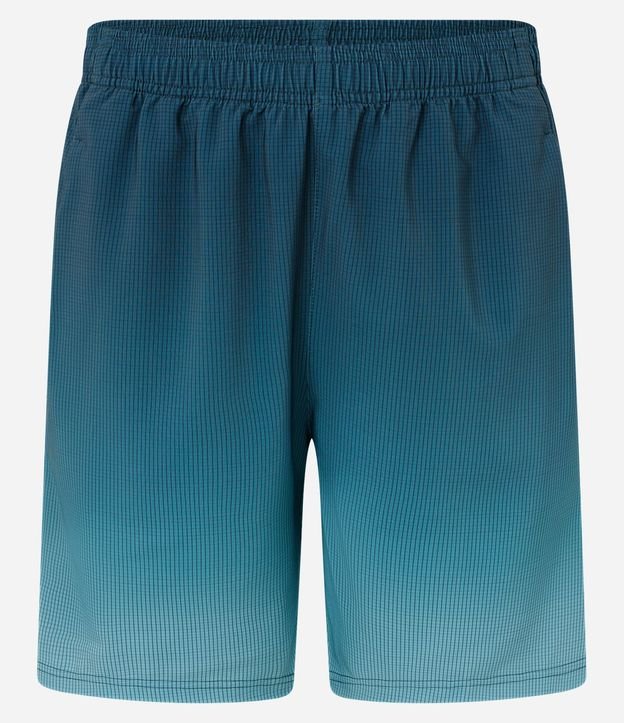 Bermuda Deportiva de Cuadros y Degrade en Barra 6