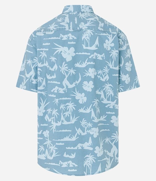 Camisa Relaxed en Tricolina con Estampa de Islas 5