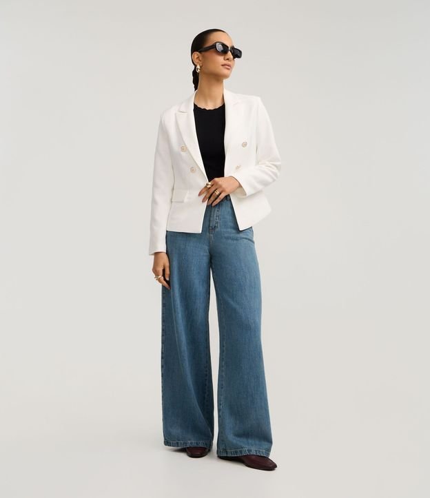 Blusa en Punto con Efecto Nube en el Cuello y Sisa 2