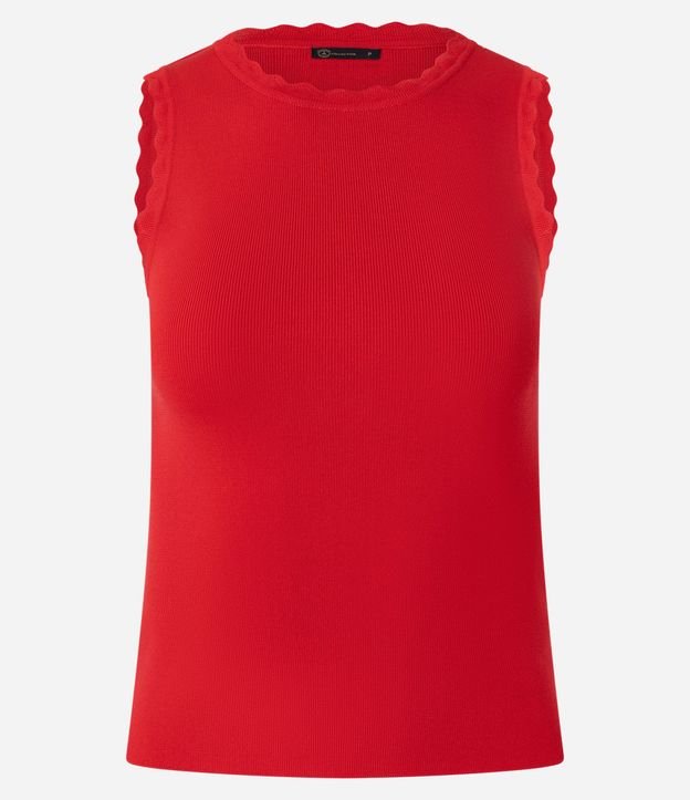 Blusa en Punto con Efecto Nube en el Cuello y Sisa 5