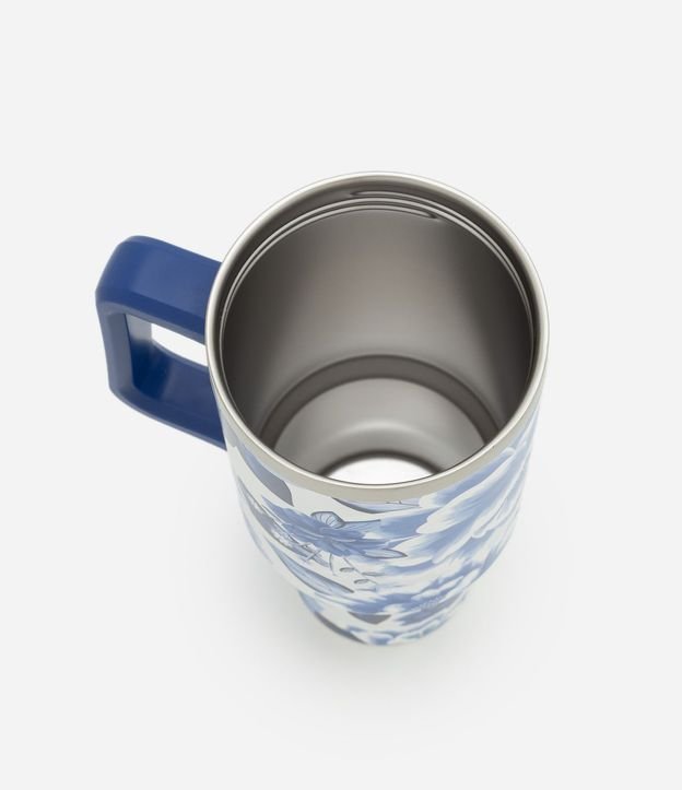 Vaso Térmico en Metal con Estampa Floral 1,2L 3