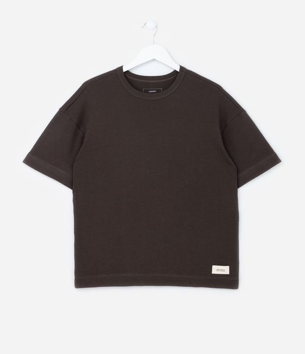 Remera Oversized Infantil en Suedine - Talle 5 a 14 años 2