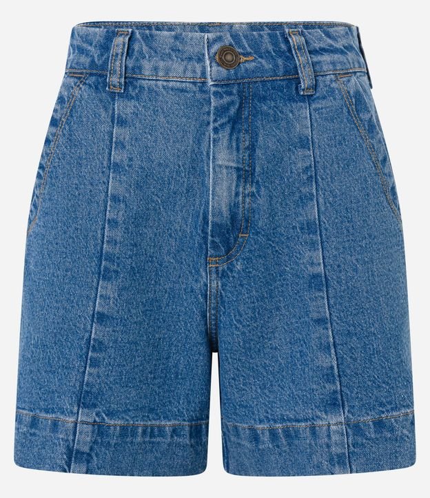 Short Regular en Jeans con Pespunte Contrastante y Bolsillo Cuchillo 6