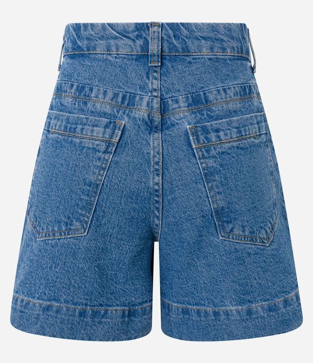 Short Regular en Jeans con Pespunte Contrastante y Bolsillo Cuchillo 7