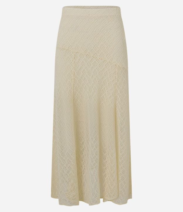 Pollera Long Midi en Encaje con Punto Cutout 5