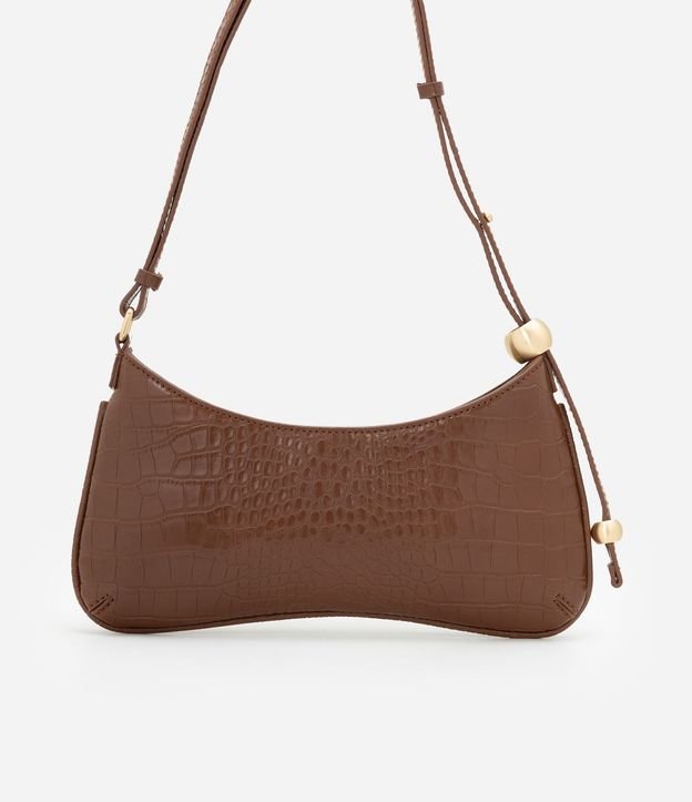 Cartera Baguette en PU con Textura Crocco 3